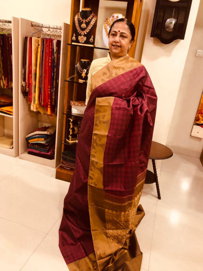 Ahimsa silk saree