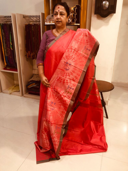 Ahimsa silk saree