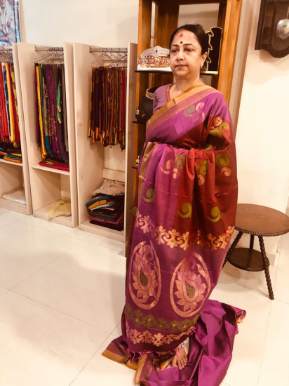 Ahimsa silk saree
