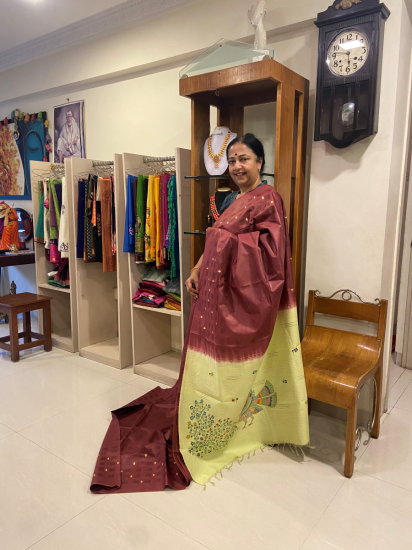 Tussar Bark Silk