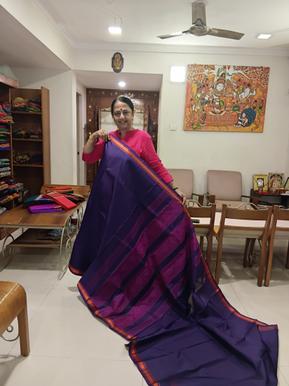 Kalakshetra Silk Thread Woven Saree