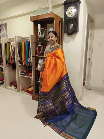 Ahimsa silk cotton saree