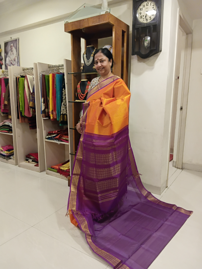 Ahimsa silk cotton saree
