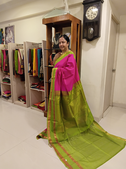 Korvai Double Pettai saree