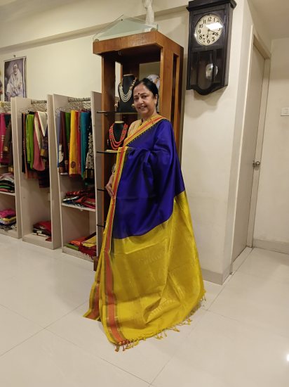 Korvai Double Pettai saree