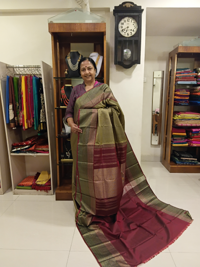 Ahimsa silk saree