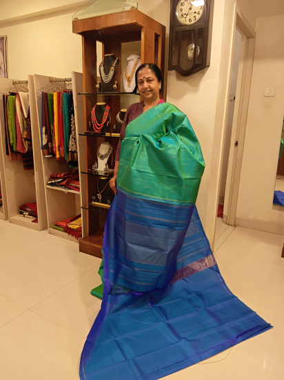 Mallimogu Ahimsa silk saree