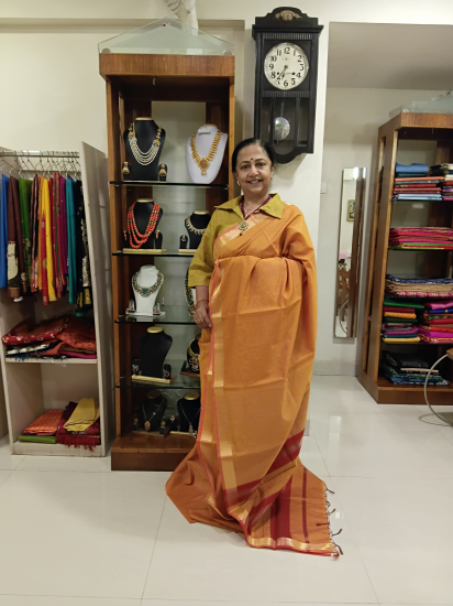 Maheshwari Cotton Silk Saree