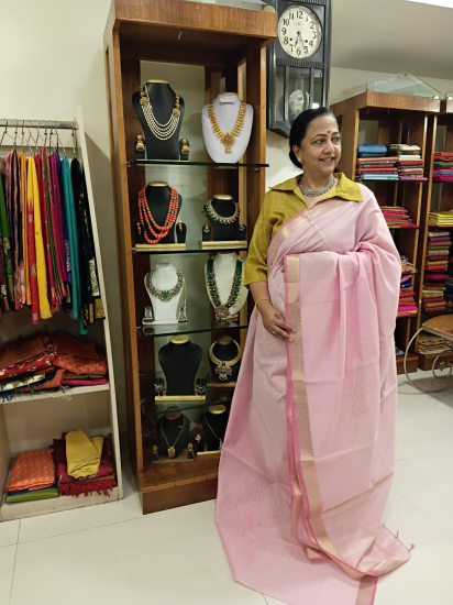Maheshwari Cotton Silk Saree