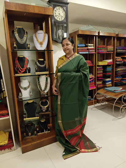 Maheshwari Cotton Silk Saree