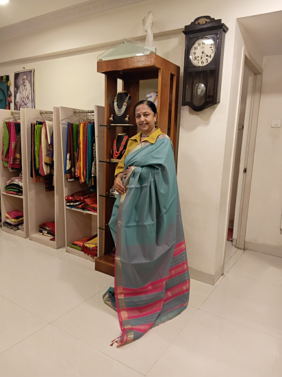 Maheshwari Cotton Silk Saree
