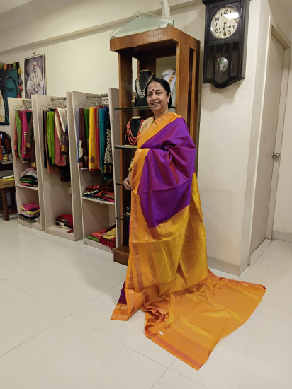 Korvai Double Pettai  saree