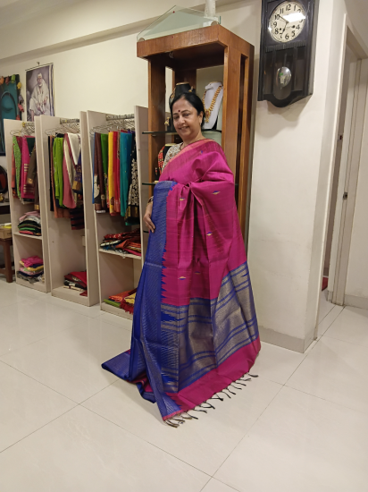 Mulberry Silks With Contrast Weave 