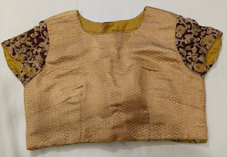 Jacquard kalamkari blouse