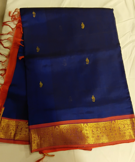 silk cotton 9 yards saree 