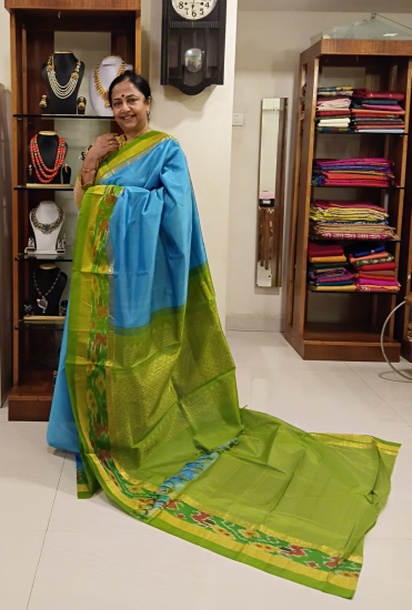 Korvai silk cotton saree 