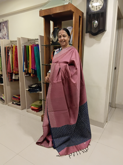Handwoven Gicha silk saree