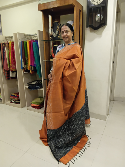 Handwoven Gicha silk saree