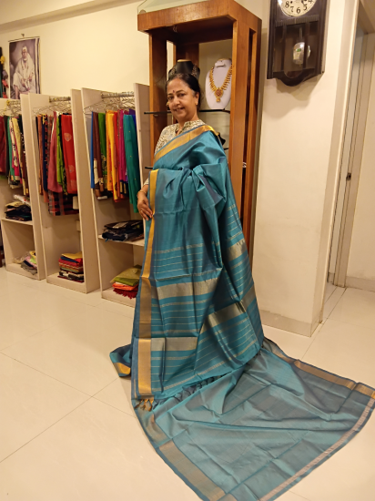Kadhambari silk cotton sarees with blouse