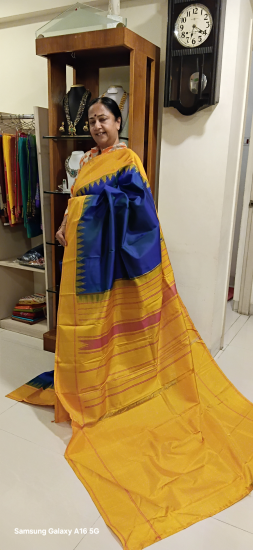 Kalashetra korvai temple border saree