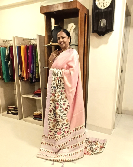 Gicha With Kalamkari work 