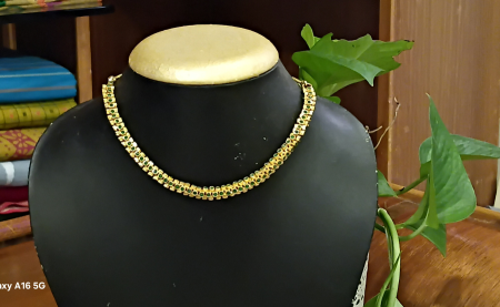 Green stone necklace