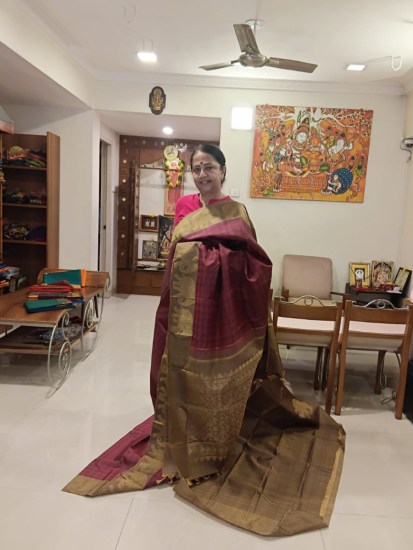 Body woven korvai saree