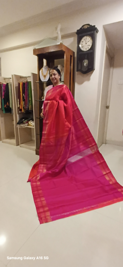 Kalakshetra silk thread work saree