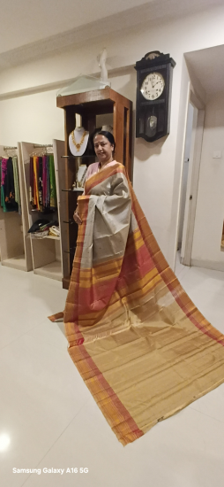 Kalakshetra silk thread work saree