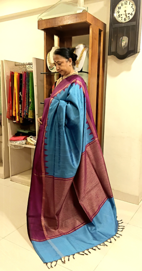 Mulberry Silk With Temple Border