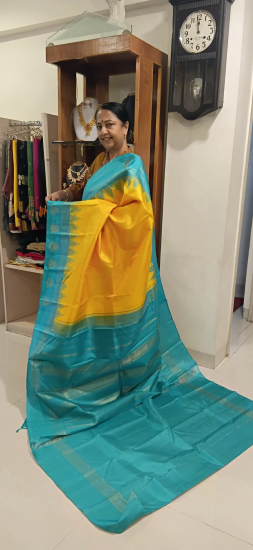 Korvai Ahimsa silk saree