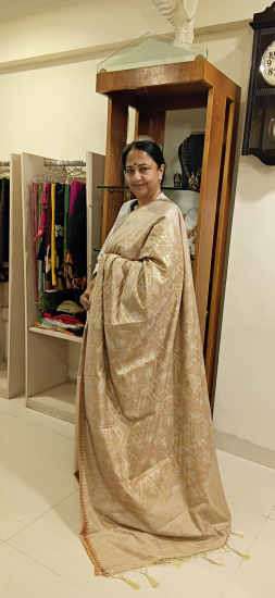 Gicha tussar silk saree