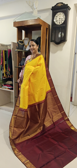 Korvai saree with butte all over