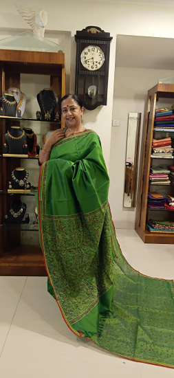 Printed silk cotton sarees