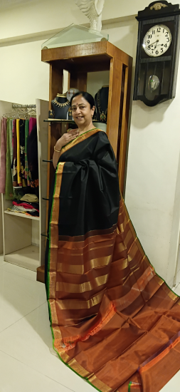 Ahimsa silk lightweight saree