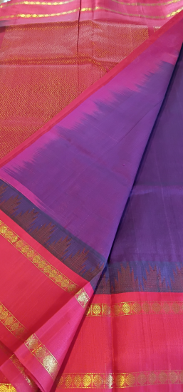 Ahimsa double pettu silk cotton saree