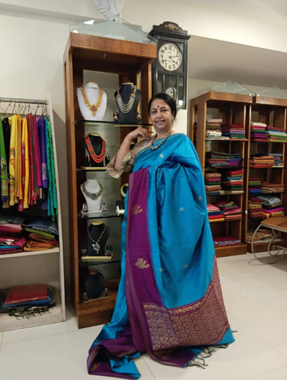 Mulberry Silks With Contrast Weave 