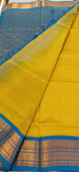 Korvai silk cotton saree