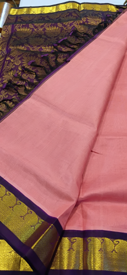 Korvai silk cotton saree 