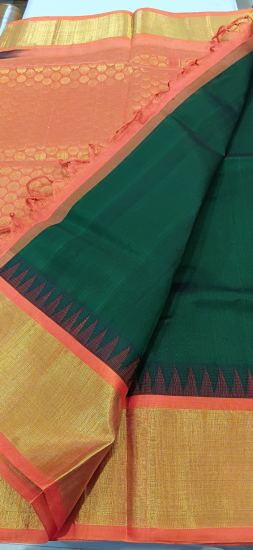 Korvai silk cotton saree