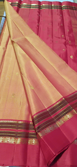 Ahimsa silk light weight saree with butte all over