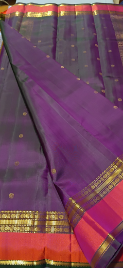 Ahimsa silk light weight saree with butte all over