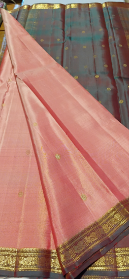 Ahimsa silk light weight saree with Butte all over