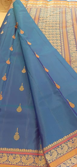 Kalakshetra silk thread work ahimsa silk saree 