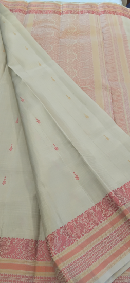 Kalakshetra silk thread work ahimsa silk saree 