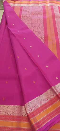 Kalakshetra silk thread work ahimsa silk saree 