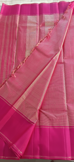 Ahimsa silk saree with vairaoosi zari 