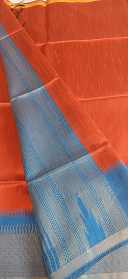 Mulberry Ahimsa Silk Saree