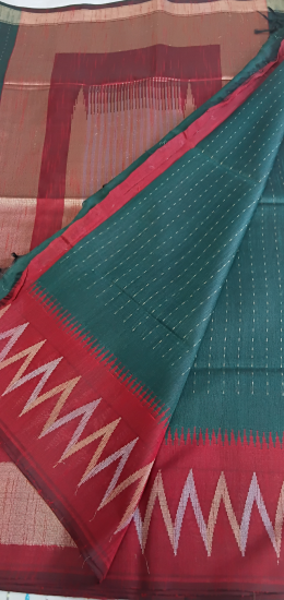Korvai Mulberry silk saree