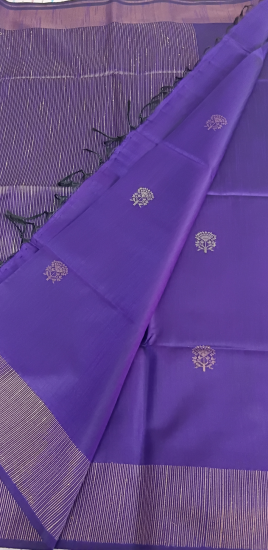 Mulberry Ahimsa Silk Saree